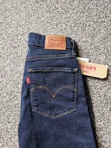 Levi's 721 High Rise Skinny Jeans 26 x 30 Dark Blue Stretch *BRAND NEW* - Picture 1 of 12