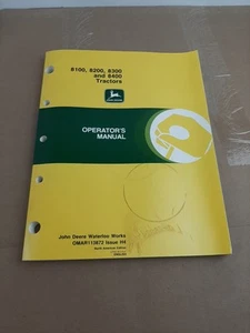 John Deere 8100,8200,8300 and 8400 Tractors operators manual original copy. - Picture 1 of 5