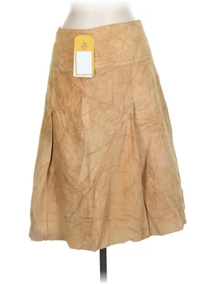 DANIER Women Brown Tan Suede High-Waisted Skirt 23W - Image 1 of 2
