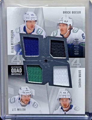 2024-25 Upper Deck Ultimate Canucks Quad Patch #/149 - Image 1 of 2