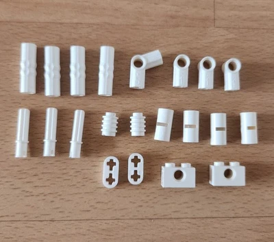 LEGO Technic WHITE Connector liftarm 32013 32015 26287 62462 screw #5 32015 - image 1 of 3