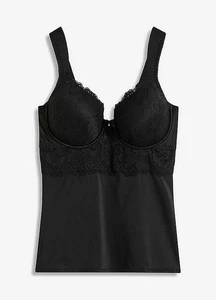 BH Hemd Gr. 90 Cup D Schwarz Damen-Unterwasche Oberteil Bra Unterhemd Neu* - Bild 1 von 1