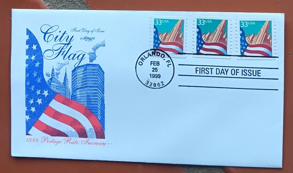 CITY FLAG 1999 ARTMASTER CACHÉ BOBINAS 3 VARIEDAD FDC SIN AÑADIR Foto 1 de 1