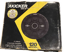Kicker DSC4 41DSC44 Two 4-Inch Coax With 1/2 Inch Tweeters Open Box Unused 4 ohm