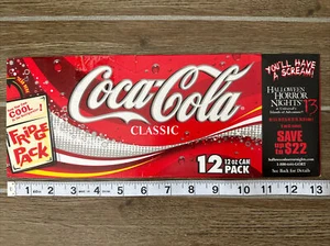 Coca-Cola 12 Can Pack Carton 2003- Universal Halloween Horror Nights Promo RARE - Picture 1 of 2