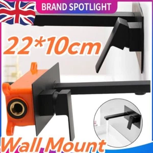 Modern Wall Mount Bathroom Faucet Single Handle Bathroom Sink Faucet Mixer Tap - Picture 1 of 10