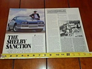 1985 CARROLL SHELBY ORIGINAL ARTICLE - Picture 1 of 12