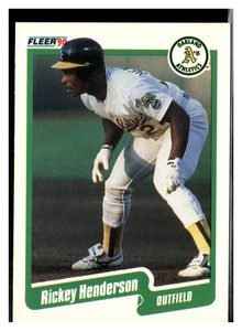 1990 Fleer #10 Rickey Henderson nr mint/mint