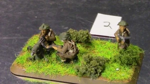 🔥 Pro-Painted 15 mm Segunda Guerra Mundial British Commonwealth MMG Team #2 FoW, BG, CD, SH - Imagen 1 de 12