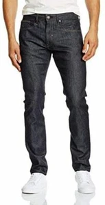 Pantalones de mezclilla para hombre de corte regular tallas 30-38 azul oscuro crudo boxren pato y cubierta - Imagen 1 de 1
