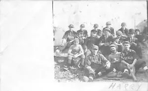 Portland ME Buffaloe Baseball Team Real Photo Postcard - Picture 1 of 2