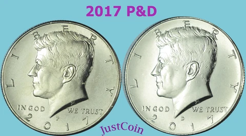 2017 P&D KENNEDY HALF DOLLAR SET CLAD TWO COINS SET UNCIRCULATED Cover