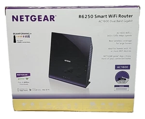 NETGEAR R6250 Smart WiFi Router AC1600 Dual Band Gigabit New. Open Box - Picture 1 of 8