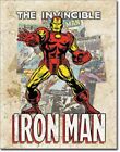 New Marvel Comics The Invincible Iron Man Cover Splash Decorative Metal Tin Sign