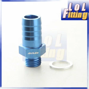 Bosch 044 Fuel Pump Inlet M14 x 1.5 To 5/8" (15.9mm) Barb Aluminum Adapter - Picture 1 of 6
