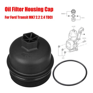 Diesel Oil Filter Housing Cap For Ford Mondeo 2.0 TDCI 2007-2015 Black Plastic - Picture 1 of 11