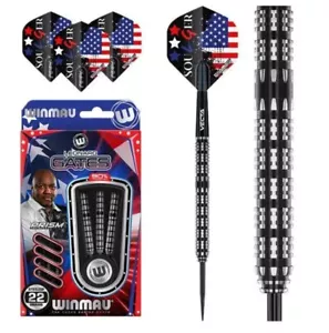 Winmau Leonard Gates Soulger Freccette Punta Acciaio 90% Tungsteno 24g - Foto 1 di 2
