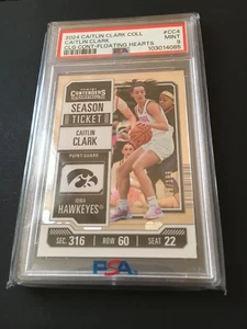 2024 Caitlin Clark Collection - Contenders Floating Hearts PSA 9 - 38/199 - # CC4 - Bild 1 von 2