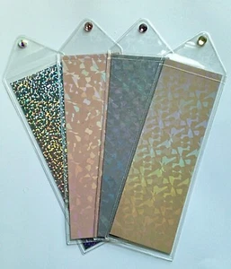 Holographic Foil Bookmarks w/ Bookmark Sleeves, Assorted Colors - Picture 1 of 1