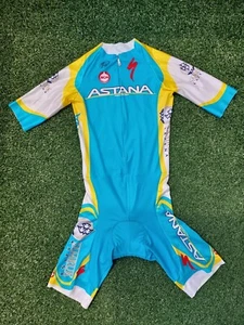 M Skinsuit Astana Pro Team Tour De France time trial speedsuit suit bike cyclism - Foto 1 di 14