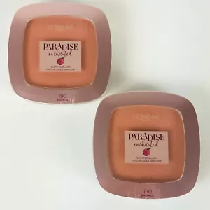 Lot 2 Loreal Paradise Enchanted Scented Blush, #190 Bashful 0.31 Ounces Sealed - Picture 1 of 2