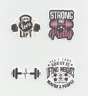 4 Pump Sprche Sticker Aufkleber 💪 Motivation Gym Goals Life live love lift