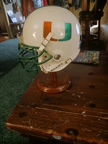 Miami Hurricanes Authentic Full Size Helmet  Medium Cover