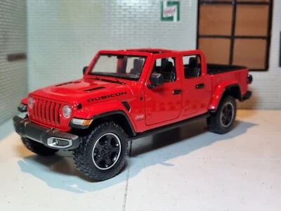 Jeep Gladiator Rubicon 2021 Red Open Top Diecast Model Car 1:24 1:27 Scale 79370 - Image 1 of 4