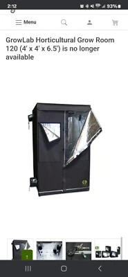 GrowLab Cuarto de Cultivo Hortícola 120 (4×4×6.5) más accesorios Foto 1 de 4