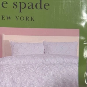 (2)kate spade Pop-Floral Morning Glory King Size Pillow Shams - Baby Blue NWOT - Picture 1 of 8
