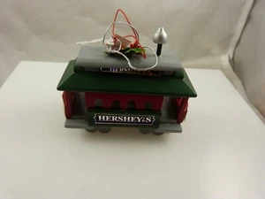 Hershey's Hershey Pa cable car trolley retired Christmas ornament Red green grey - Picture 1 of 7