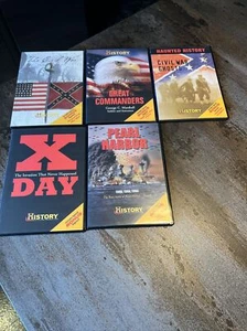 History Channel Club 5 DVDs Lot Civil War Ghosts Pearl Harbor X-day Commanders - Imagen 1 de 5