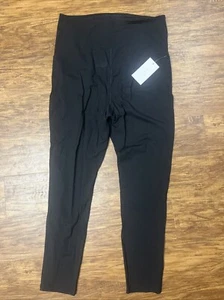 Ingrid And Isabel Black Stretch Maternity Pants/Yoga Pants Size Large/L NWT - Picture 1 of 1