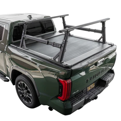 Auto-Retract Tonneau Cover w/Adjust Rack For 2007-2021 Toyota Tundra 5.6ft bed - Image 1 of 4