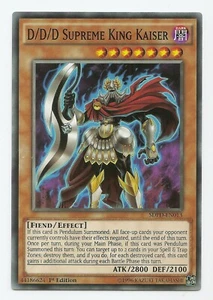 Tarjeta D/D Supreme King Kaiser SDPD-EN013 Yu-Gi-Oh 1a Edición Nueva - Imagen 1 de 3