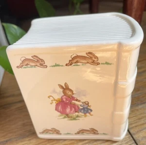 Vintage ROYAL DOULTON BUNNYKINS Buch Bank ENGLAND 1936 Rabbit Bunny Dekor - Bild 1 von 5