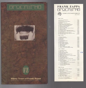 Orig '94 FRANK ZAPPA Apocrypha Thirty Years of Live OOP Import 4 x CD Box Set - Picture 1 of 3