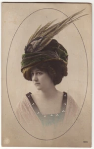 DAME mit Hut, AK von 1911 - Picture 1 of 1