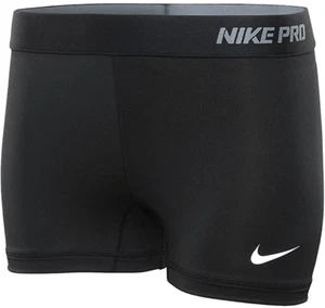 NEW NIKE PRO [S] Women's 5.0" COMPRESSION Yoga/Gym Shorts-Black 458655-010 - Picture 1 of 2