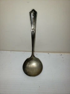 Silverplate Ladle Spoon, by Bouquet Silver Plate Co, Vendome Pattern - Picture 1 of 6