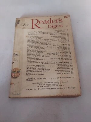 1965 July, Reader's Digest Magazine, Meaning Of Dead In Vietnam (CP300) - Image 1 of 4
