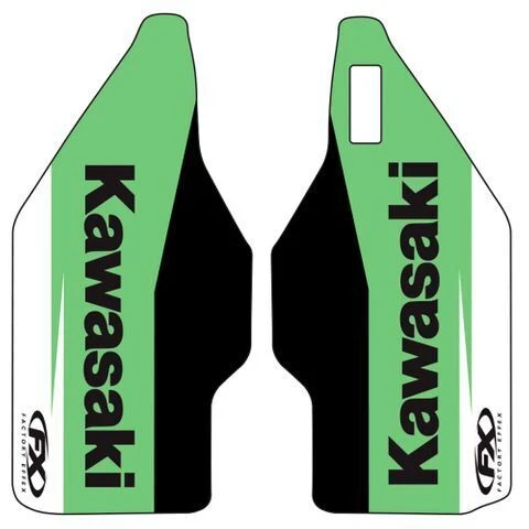 Pegatinas protectoras de horquilla FX de fábrica para Kawasaki KX125 1994-2003 (19-40116) Foto 1 de 1