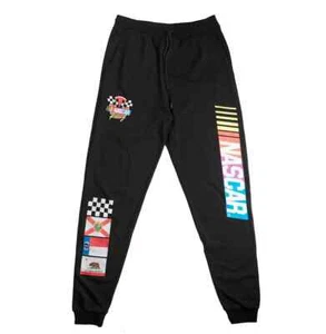 Pantalón de chándal NASCAR Racing Logos negro para adultos - Imagen 1 de 2