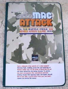 Vintage 1984 MAC ATTACK 3-D Battle Field Symulacja Gra 3,5" Dyskietka RZADKA!! - Zdjęcie 1 z 3
