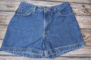Vintage 90er Y2K Faded Glory Stretch mittlere Waschung mittelhohe Denim Shorts Größe 10 - Bild 1 von 4