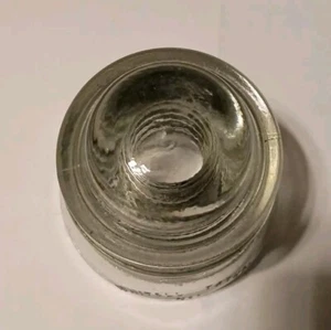 Vintage Whitehall Tatum No. 1 Clear Smoke Glass Insulator 74-47 USA - Pristine - Picture 1 of 3