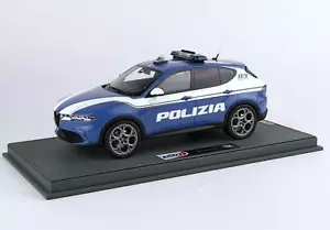 1:18 BBR Alfa Romeo Tonale Allestimento Polizia With Showcase BBRC1856POL-VET Mo - Bild 1 von 2
