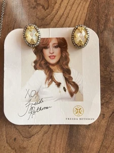 Freida Rothman Clip Earrings - Picture 1 of 2