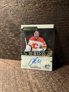 2024-25 UD CREDENTIALS JACOB MARKSTROM TICKET ACCESS ACETATE AUTO /99 - Picture 1 of 2