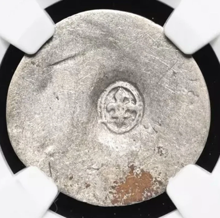 1640 France American Colonies French SILVER 15D 15 Deniers Coin, Authentic NGC - Image 1 of 4